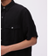 《TFQP by HANDROOM》UTILITY SHORTSLEEVE SHIRT FLAT BLACK ／ 半袖シャツ