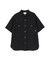 《TFQP by HANDROOM》UTILITY SHORTSLEEVE SHIRT FLAT BLACK ／ 半袖シャツ