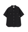《TFQP by HANDROOM》UTILITY SHORTSLEEVE SHIRT FLAT BLACK ／ 半袖シャツ