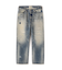 《TFQP》BUCKLE BUCK DENIM PANTS "50YEARS WASH"