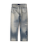 《TFQP》BUCKLE BUCK DENIM PANTS "50YEARS WASH"
