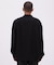 《TFQP by HANDROOM》OPEN COLLAR LONGSLEEVE WORK SHIRT FLAT BLACK ／ 長袖シャツ