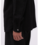 《TFQP by HANDROOM》OPEN COLLAR LONGSLEEVE WORK SHIRT FLAT BLACK ／ 長袖シャツ