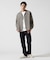 《TFQP by HANDROOM》OPEN COLLAR LONGSLEEVE WORK SHIRT FLAT BLACK ／ 長袖シャツ