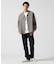 《TFQP by HANDROOM》OPEN COLLAR LONGSLEEVE WORK SHIRT FLAT BLACK ／ 長袖シャツ