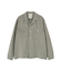 《TFQP by HANDROOM》OPEN COLLAR LONGSLEEVE WORK SHIRT FLAT BLACK ／ 長袖シャツ