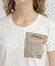 《WOMEN'S》MILITARY ORGANDY POCKET T-SHIRT／ミリタリーオーガンジーポケットTシャツ