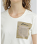 《WOMEN'S》MILITARY ORGANDY POCKET T-SHIRT／ミリタリーオーガンジーポケットTシャツ