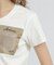 《WOMEN'S》MILITARY ORGANDY POCKET T-SHIRT／ミリタリーオーガンジーポケットTシャツ