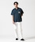 《WEB&DEPOT限定》COTTON LINEN SHIRT "BLUE ANGELS" ／ コットンリネンシャツ ブルーエンジェルス