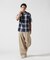 ONE POINT OMBRE CHECK SHIRT ／ 半袖 ワンポイント オンブレチェックシャツ ／ AVIREX ／ アヴィレックス