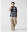 ONE POINT OMBRE CHECK SHIRT ／ 半袖 ワンポイント オンブレチェックシャツ ／ AVIREX ／ アヴィレックス