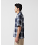 ONE POINT OMBRE CHECK SHIRT ／ 半袖 ワンポイント オンブレチェックシャツ ／ AVIREX ／ アヴィレックス