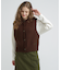 《WOMAN／直営店限定》PATTERN KINT VEST／パターンニットベスト