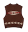 《WOMAN／直営店限定》PATTERN KINT VEST／パターンニットベスト