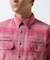 BLEACH WASHED NEP CHECK SHIRT ”YELLOW STONE”