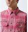 BLEACH WASHED NEP CHECK SHIRT ”YELLOW STONE”
