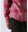BLEACH WASHED NEP CHECK SHIRT ”YELLOW STONE”