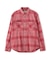 BLEACH WASHED NEP CHECK SHIRT ”YELLOW STONE”