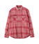BLEACH WASHED NEP CHECK SHIRT ”YELLOW STONE”