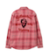BLEACH WASHED NEP CHECK SHIRT ”YELLOW STONE”