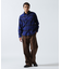 BLEACH WASHED NEP CHECK SHIRT ”YELLOW STONE”
