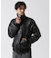 STAND LEATHER MA-1 MOD JACKET ／ スタンド レザー MA-1