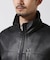 STAND LEATHER MA-1 MOD JACKET ／ スタンド レザー MA-1