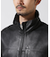 STAND LEATHER MA-1 MOD JACKET ／ スタンド レザー MA-1