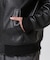 STAND LEATHER MA-1 MOD JACKET ／ スタンド レザー MA-1