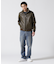 STAND LEATHER MA-1 MOD JACKET ／ スタンド レザー MA-1