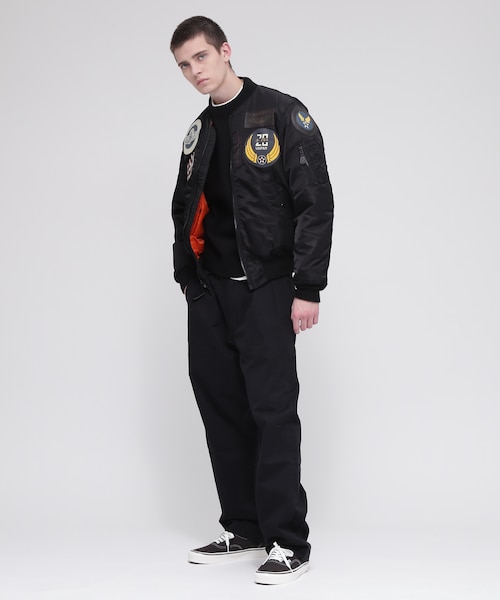 アヴィレックスMA-1 TOP GUN MAVERICK (黒/XL) AVIREX ma1 ma-1 LEATHER TYPE MA-1 TOPGUN / レザー タイプ