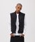 LEATHER PATCH DUCK VEST