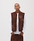 LEATHER PATCH DUCK VEST