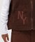 LEATHER PATCH DUCK VEST