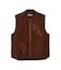 LEATHER PATCH DUCK VEST