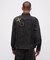 LEATHER PATCH DENIM JACKET