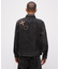 LEATHER PATCH DENIM JACKET