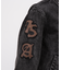 LEATHER PATCH DENIM JACKET