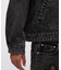 LEATHER PATCH DENIM JACKET