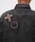LEATHER PATCH DENIM JACKET