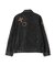 LEATHER PATCH DENIM JACKET