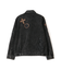 LEATHER PATCH DENIM JACKET