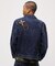 LEATHER PATCH DENIM JACKET