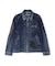 LEATHER PATCH DENIM JACKET