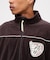 VELOUR RAGLAN SLEEVE STAND ZIP A.C.D