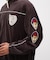 VELOUR RAGLAN SLEEVE STAND ZIP A.C.D