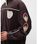 VELOUR RAGLAN SLEEVE STAND ZIP A.C.D