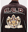 VELOUR RAGLAN SLEEVE STAND ZIP A.C.D