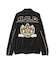 VELOUR RAGLAN SLEEVE STAND ZIP A.C.D